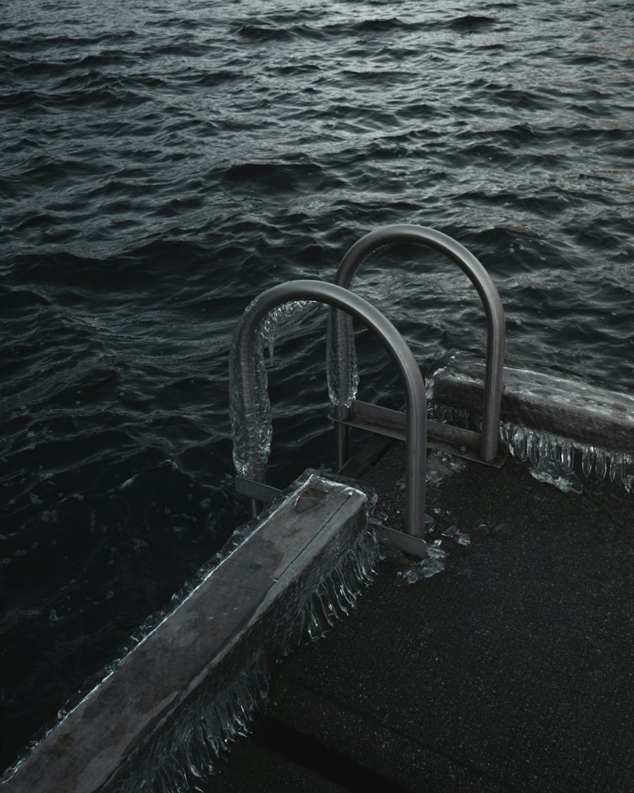 Cold morning on a dock
